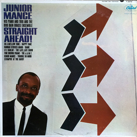 Junior Mance : Straight Ahead! (LP, Album, Mono)