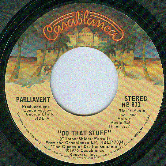 Parliament : Do That Stuff  (7", Single, Ter)