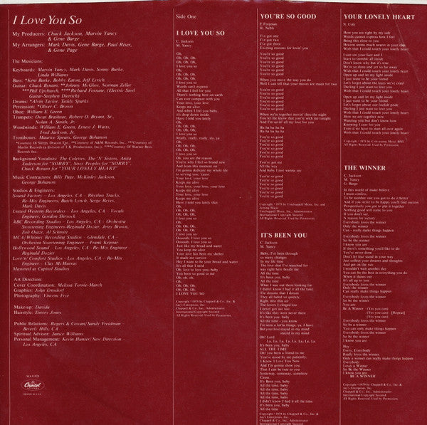 Natalie Cole : I Love You So (LP, Album)