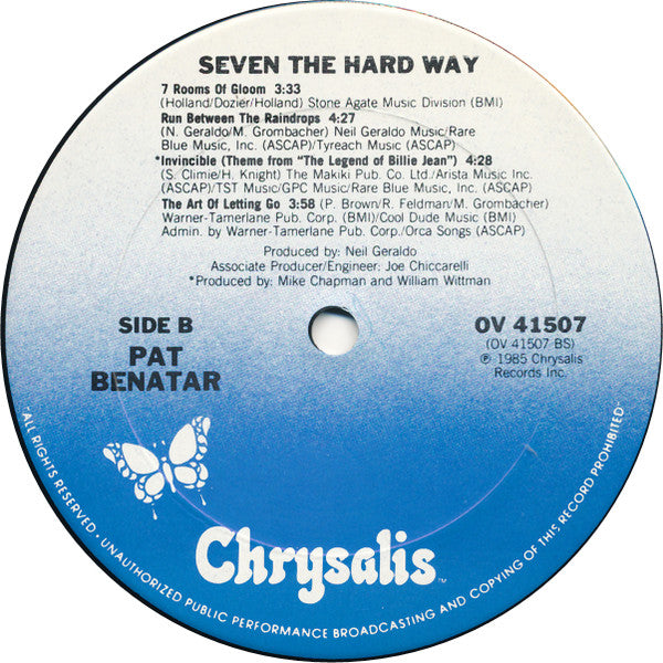 Pat Benatar : Seven The Hard Way (LP, Album)