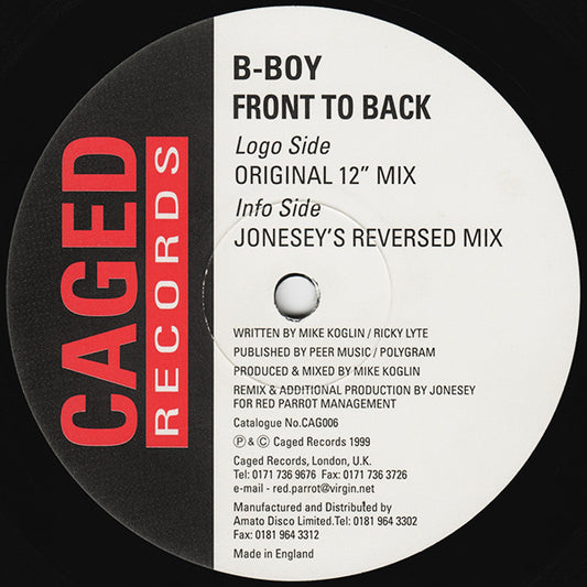 B-Boy : Front To Back (12")