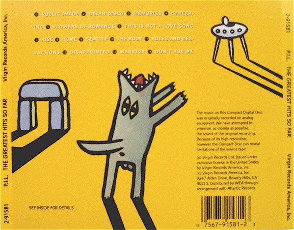 Public Image Ltd* : The Greatest Hits, So Far (CD, Comp)