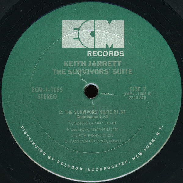 Keith Jarrett : The Survivors' Suite (LP, Album, Pit)