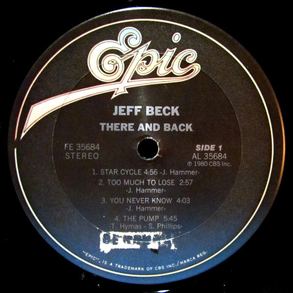 Jeff Beck : There & Back (LP, Album, Pit)