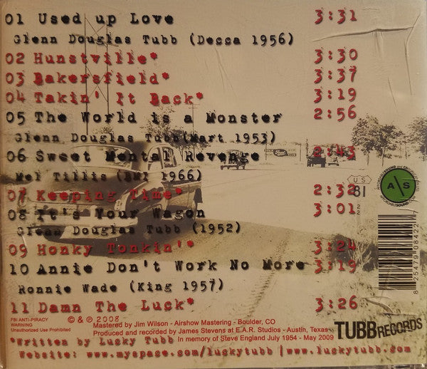 Lucky Tubb & The Modern Day Troubadours : Damn The Luck (CD, Album)