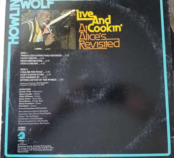 Howlin' Wolf : Live And Cookin' At Alice's Revisited (LP, Album)