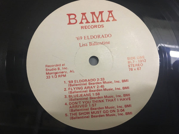 Lisa Ballentine : '69 Eldorado (LP, Album)