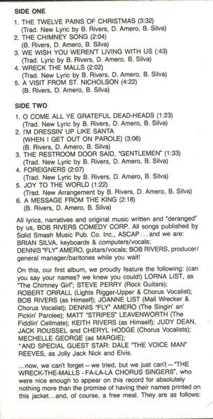 Bob Rivers Comedy Corp : Twisted Christmas (Cass, Album)