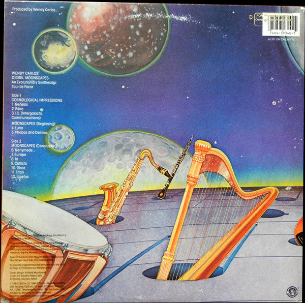 Wendy Carlos : Digital Moonscapes (LP, Album, Gat)