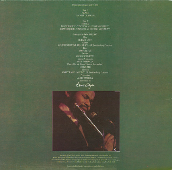 Hubert Laws : The Rite Of Spring (LP, Album, RE)