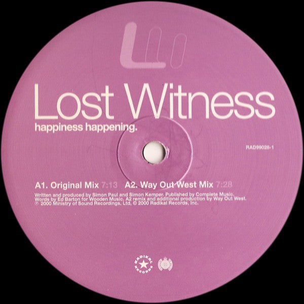 Lost Witness : Happiness Happening (12")