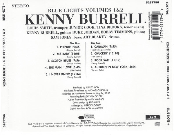 Kenny Burrell : Blue Lights Volumes 1&2 (2xCD, Comp, Club)