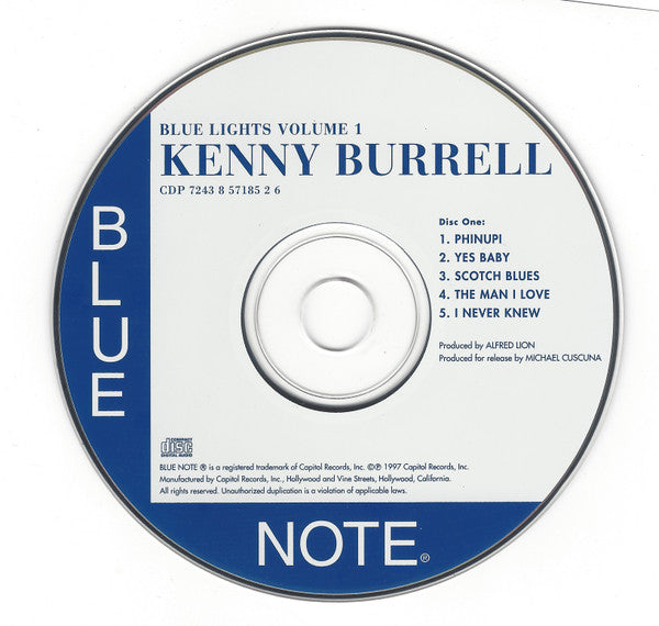 Kenny Burrell : Blue Lights Volumes 1&2 (2xCD, Comp, Club)