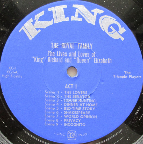 Kermit Schafer, The Triangle Players : The Royal Family - The Lives And Loves Of King Richard & Queen Elizabeth (Burton & Taylor) (LP, Album, Mono)