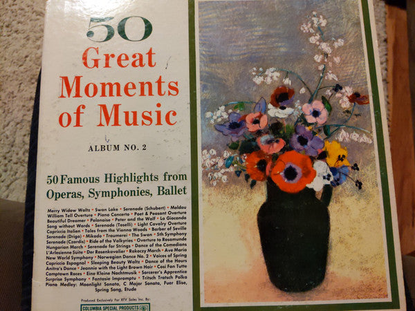 Various : 50 Greatest Moments Of Music Album Vol. 2 (2xLP)