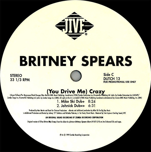 Britney Spears : (You Drive Me) Crazy (2x12", Promo)