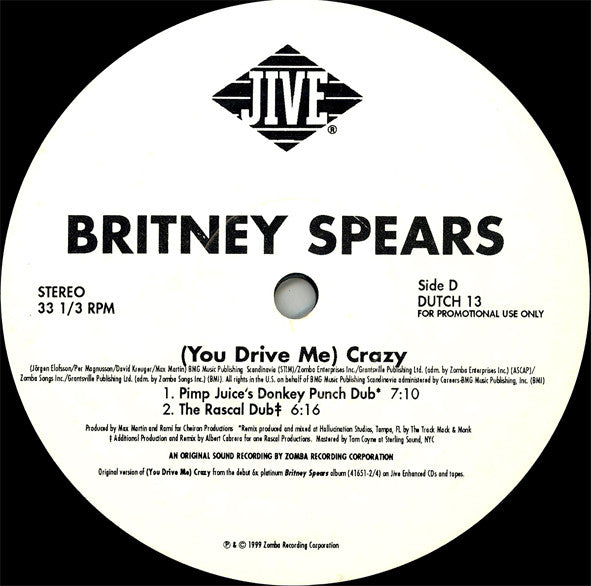 Britney Spears : (You Drive Me) Crazy (2x12", Promo)
