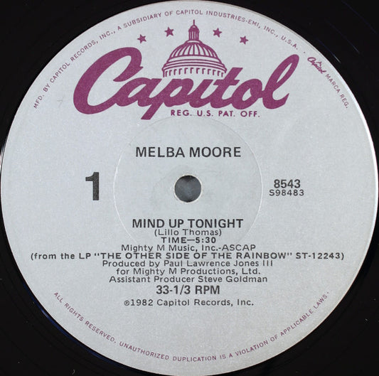 Melba Moore : Mind Up Tonight (12")