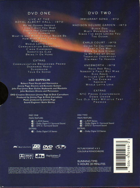 Led Zeppelin : DVD (2xDVD-V, Multichannel, NTSC)