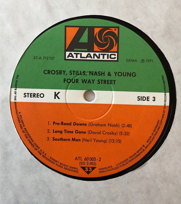 Crosby, Stills, Nash & Young : 4 Way Street (2xLP, Album, RE, Gat)