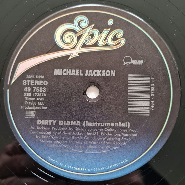 Michael Jackson : Dirty Diana (12", Single)