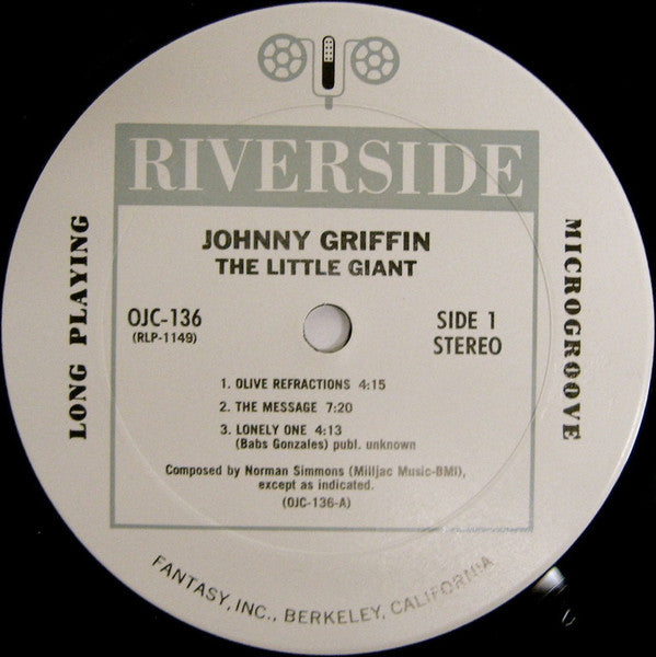 Johnny Griffin : The Little Giant (LP, Album, RE)