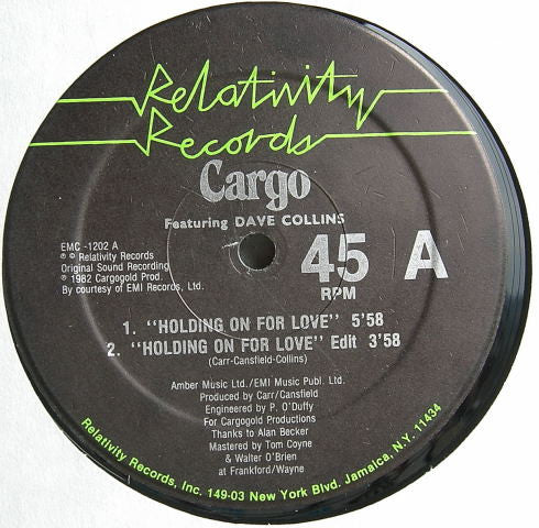 Cargo (2) : Holding On For Love (12")