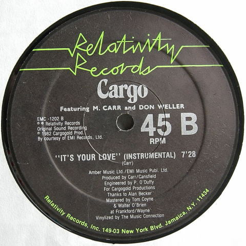 Cargo (2) : Holding On For Love (12")