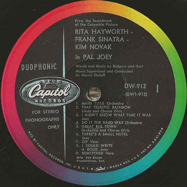 Rodgers & Hart, Rita Hayworth, Frank Sinatra, Kim Novak (2) : Pal Joey (LP, Album, Duo)
