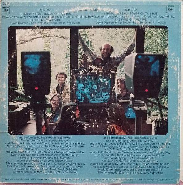 The Firesign Theatre : I Think We're All Bozos On This Bus (LP, Album, Ter)