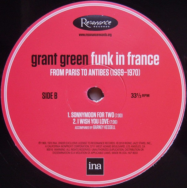 Grant Green : Funk In France: From Paris To Antibes (1969-1970) (3xLP, Album, RSD, Dlx, Ltd, Num, RM, 180)