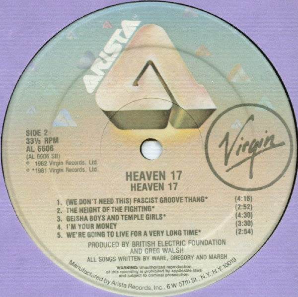 Heaven 17 : Heaven 17 (LP, Comp)