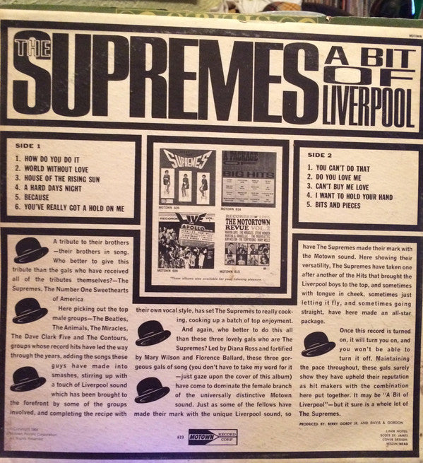 The Supremes : A Bit Of Liverpool (LP, Album, Mono, Hol)