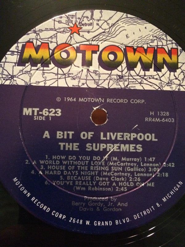 The Supremes : A Bit Of Liverpool (LP, Album, Mono, Hol)
