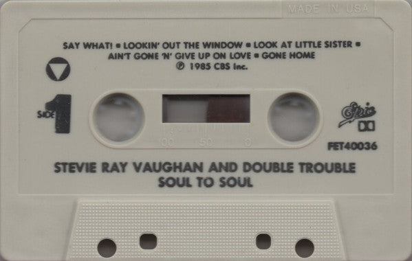 Stevie Ray Vaughan And Double Trouble* : Soul To Soul (Cass, Album, Dol)
