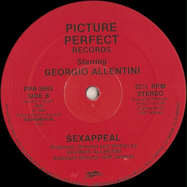 Georgio Allentini* : Sexappeal (12")