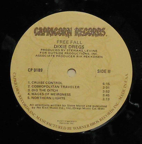 Dixie Dregs : Free Fall (LP, Album, Los)