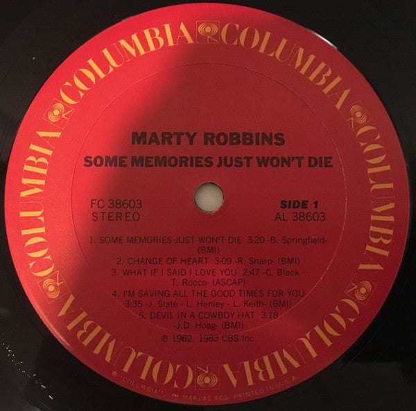 Marty Robbins : Some Memories Just Won't Die (LP, Pit)