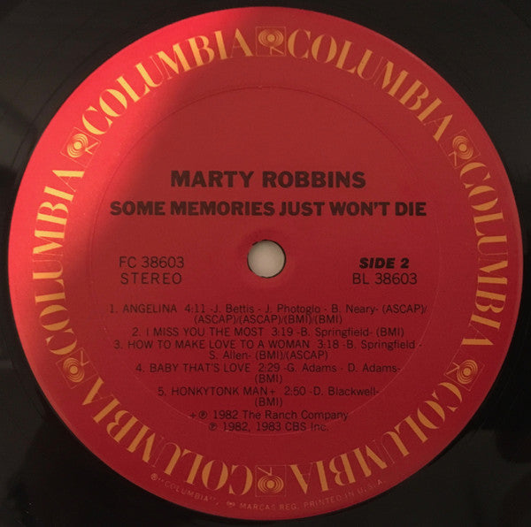 Marty Robbins : Some Memories Just Won't Die (LP, Pit)