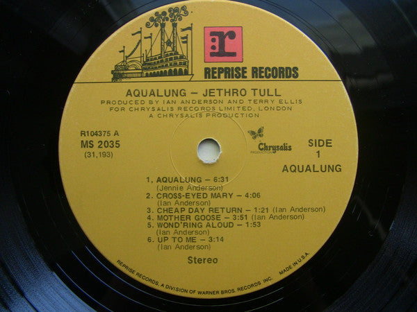 Jethro Tull : Aqualung (LP, Album, Club)
