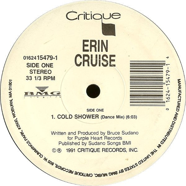 Erin Cruise : Cold Shower (12", Single)