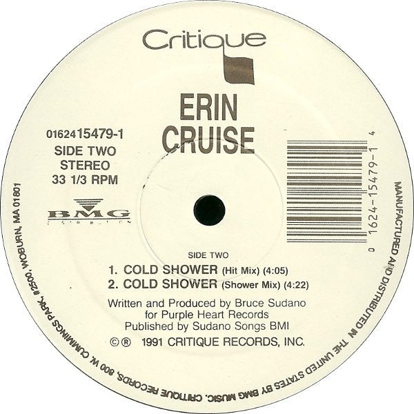 Erin Cruise : Cold Shower (12", Single)