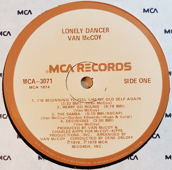 Van McCoy : Lonely Dancer (LP, Album)