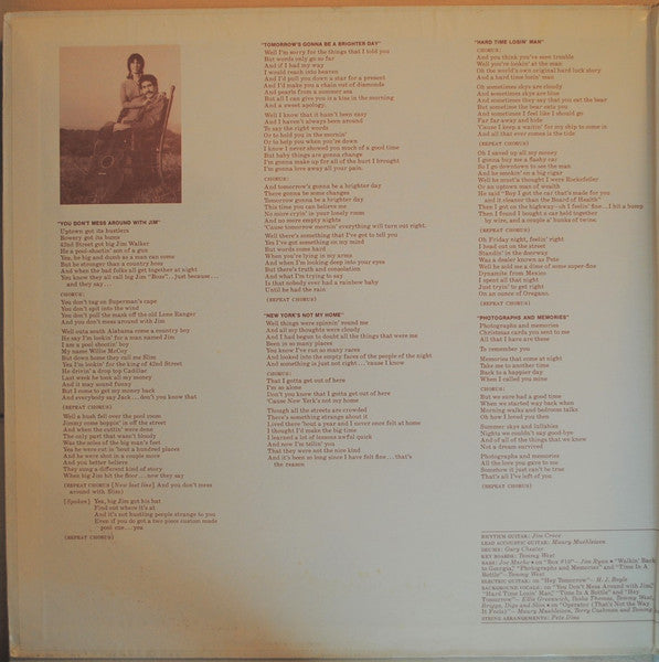 Jim Croce : You Don't Mess Around With Jim (LP, Album, Gat)