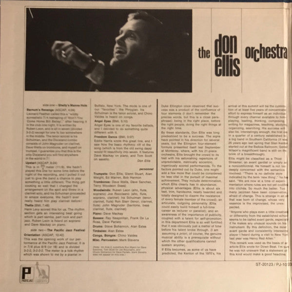 The Don Ellis Orchestra : Live In 3⅔/4 Time (LP, Album)