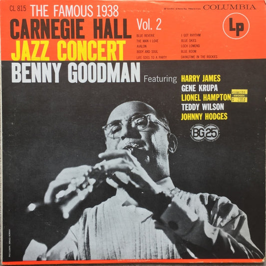 Benny Goodman : The Famous 1938 Carnegie Hall Jazz Concert - Volume 2 (LP, Mono, RE, Pit)