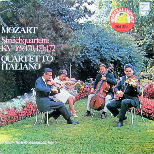 Mozart* - Quartetto Italiano : String Quartets K.169, 170, 171, And 172 (Works For String Quartet, Volume 5) (LP, Album)