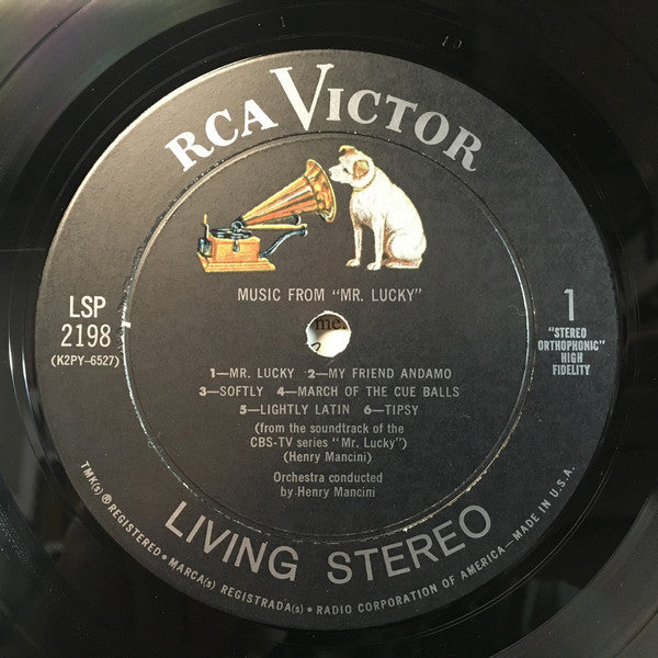 Henry Mancini : Music From Mr. Lucky (LP, Album, Ind)