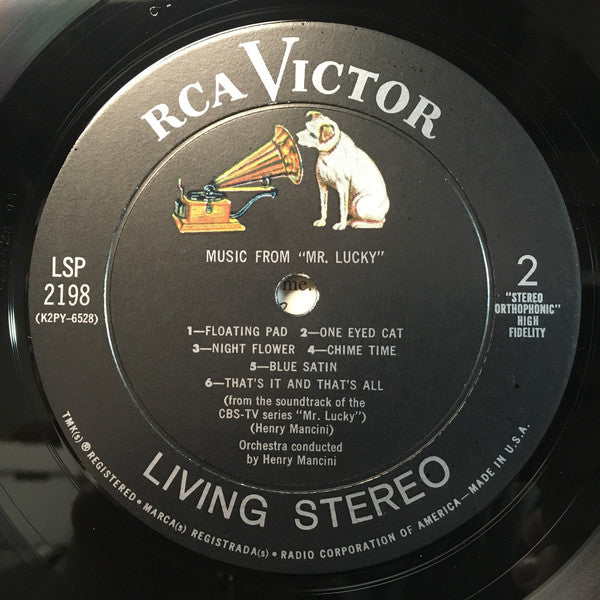 Henry Mancini : Music From Mr. Lucky (LP, Album, Ind)