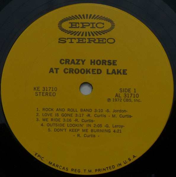 Crazy Horse : At Crooked Lake (LP, Album, Pit)